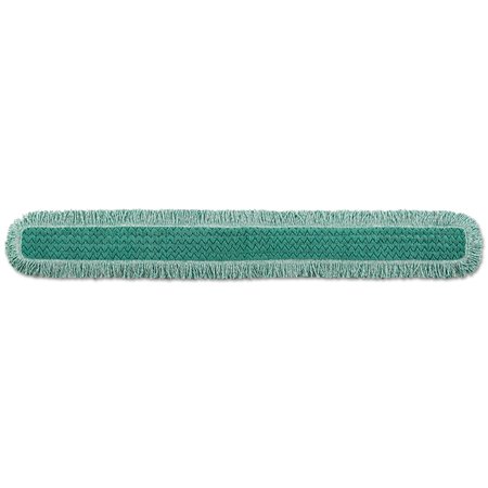 RUBBERMAID COMMERCIAL Cut-End Dust Mop, Green, Microfiber, FGQ46000GR00 FGQ46000GR00